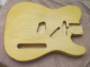 Front of body wet sanded to P1200 grit