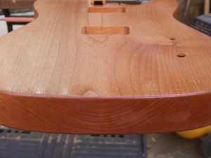 Sanding sealer soaks into end grain