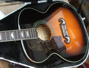 Sunburst Epiphone EJ-200 - another left-handed conversion