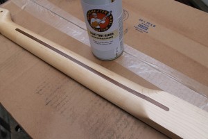 TInted lacquer used to slightly colour the neck
